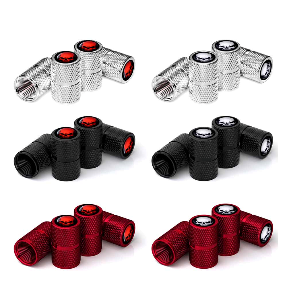 Skull Tire Valve Caps