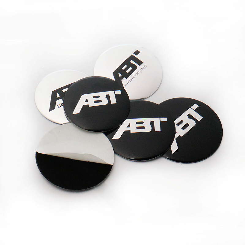 ABT Style Wheel Center Cap Stickers – 3D Hub Cap Emblem Set
