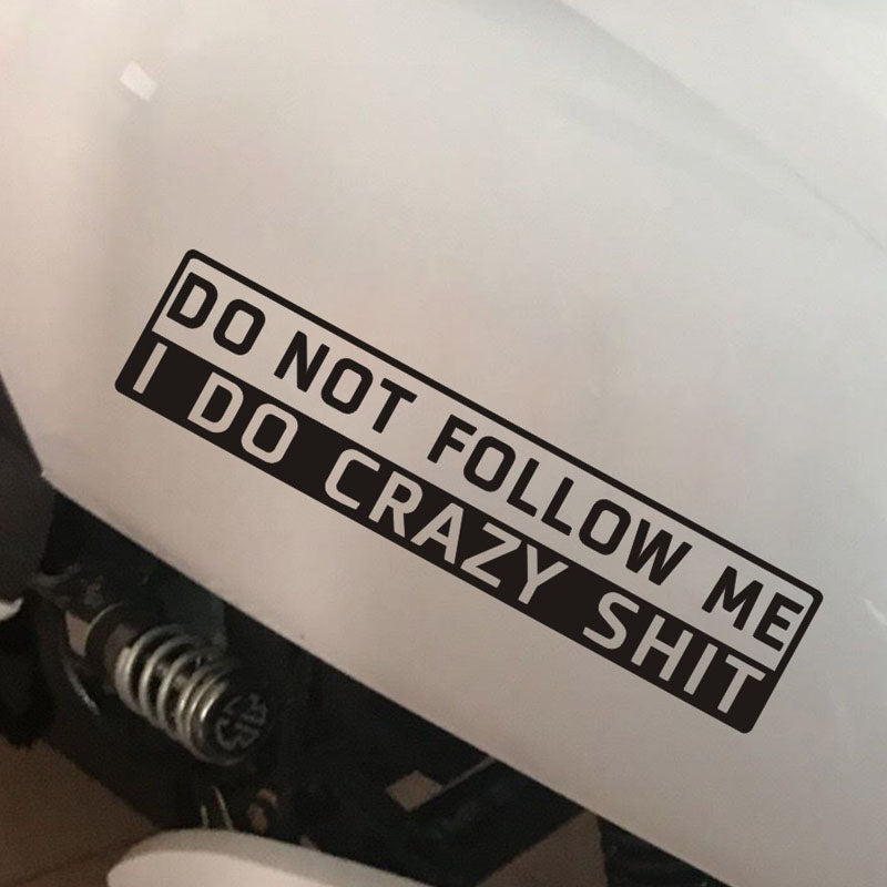 Car Decoration Do Not Follow Me English Sticker ATS Car Design