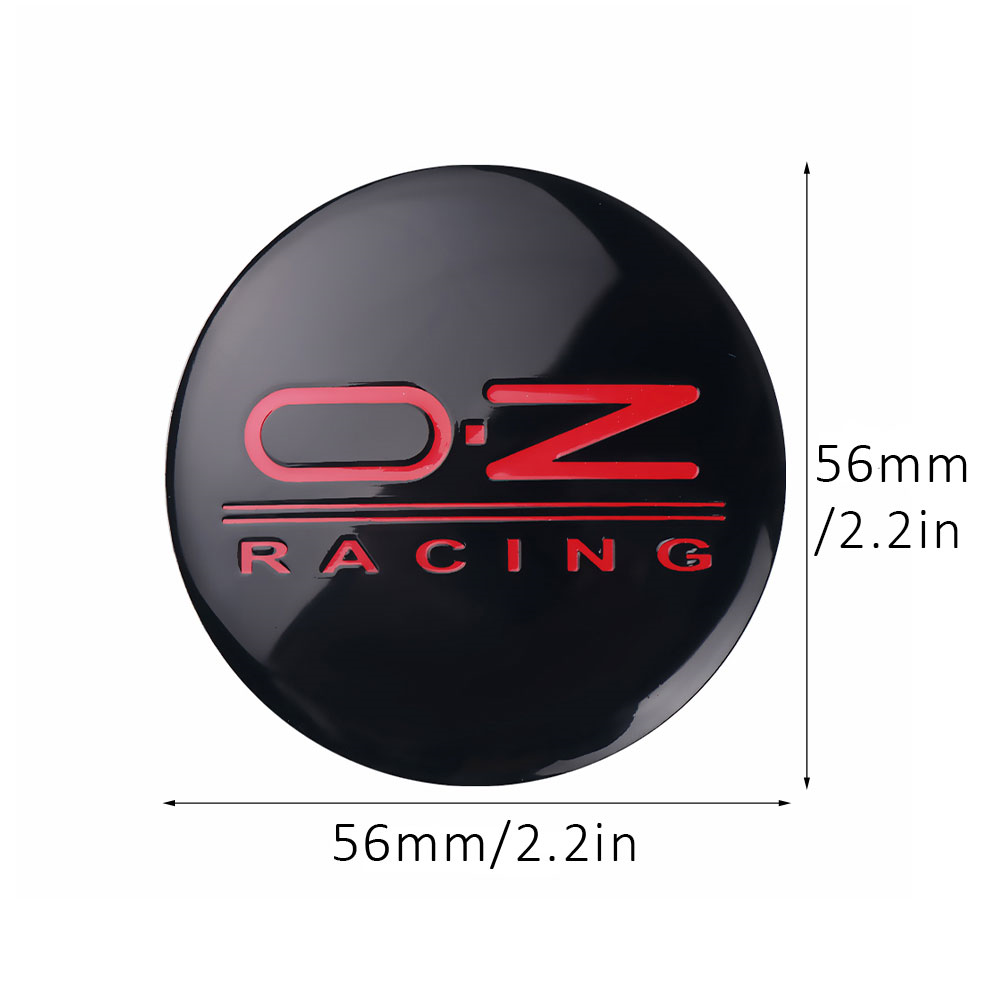 OZ Style Wheel Center Cap Stickers – 3D Hub Cap Emblem Set