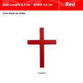Car Metal Sticker 3D Cross Bumper Stickers ATS Car Design