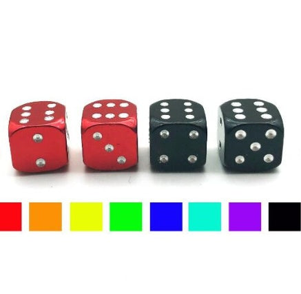 Creative Colorful Dice Tire Aluminum Alloy Valve ATS Car Design