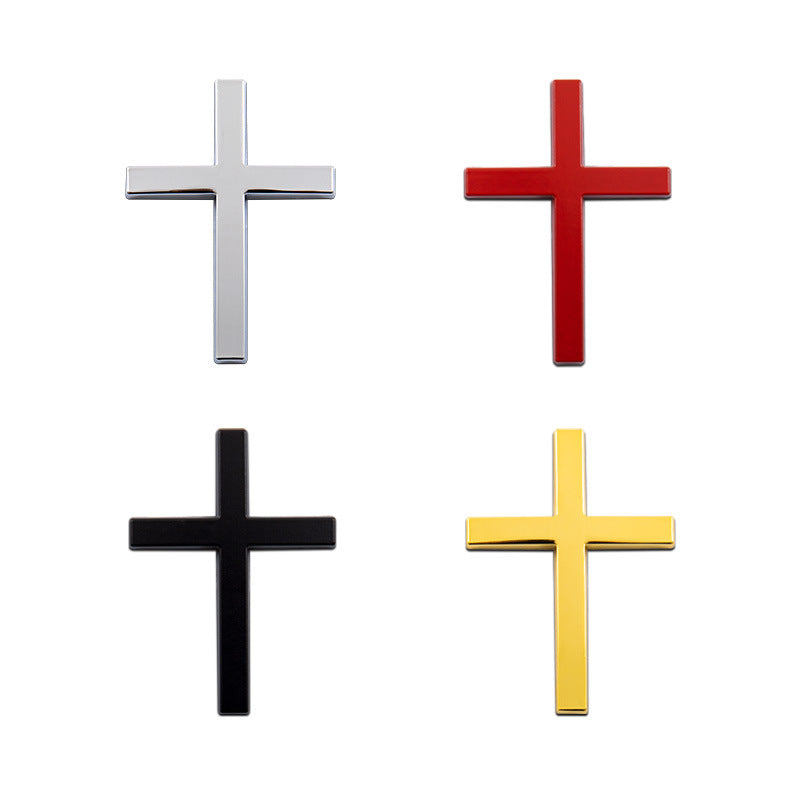 Car Metal Sticker 3D Cross Bumper Stickers ATS Car Design