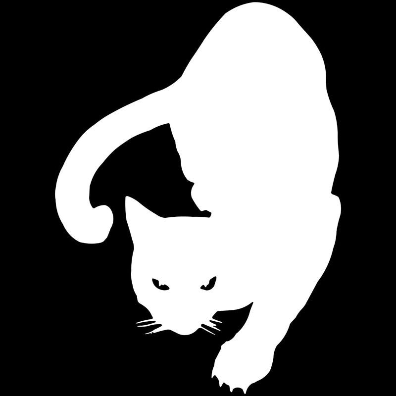 Simple Pet Cat Car Personality Reflective Sticker ATS Car Design