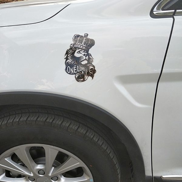 New One Lion Love Crown Graphic Car Body Sticker Color Difference Car Reflective Car Stickers ATS Car Design