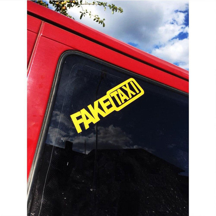 Fake Taxi Drifting Sign Funny Car Sticker ATS Car Design