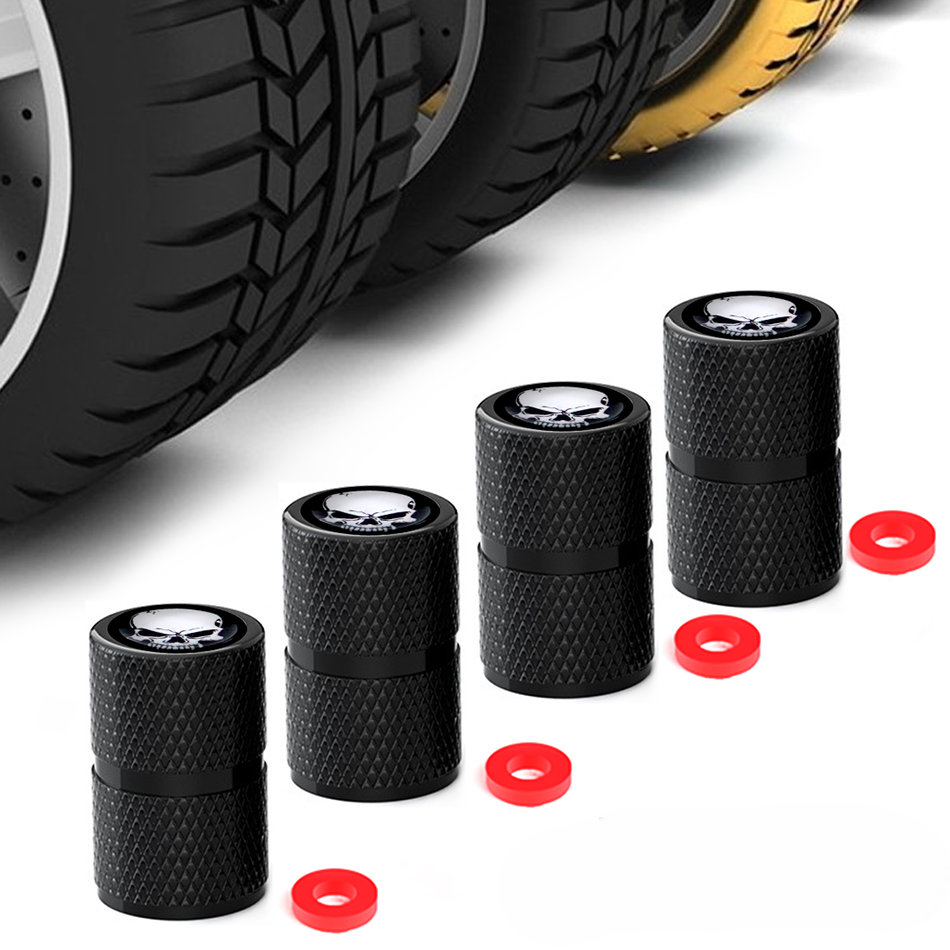 Skull Tire Valve Caps