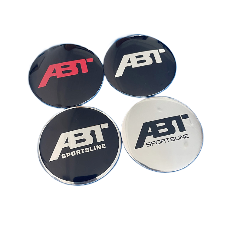 ABT Style Wheel Center Cap Stickers – 3D Hub Cap Emblem Set