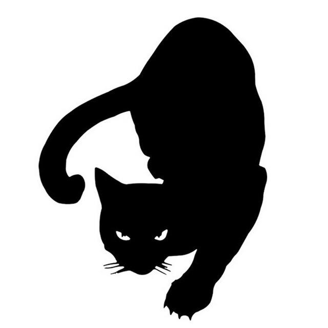 Simple Pet Cat Car Personality Reflective Sticker ATS Car Design