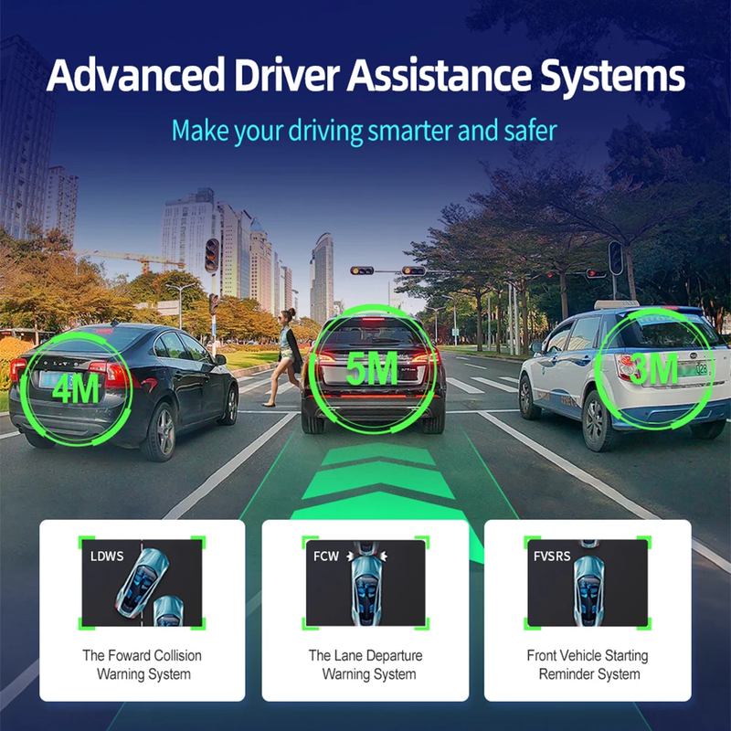 Imagebon H70 Pro 11.4" 4K ADAS Dash Cam – Wireless CarPlay & Android Auto | Dual Camera | GPS & Night Vision