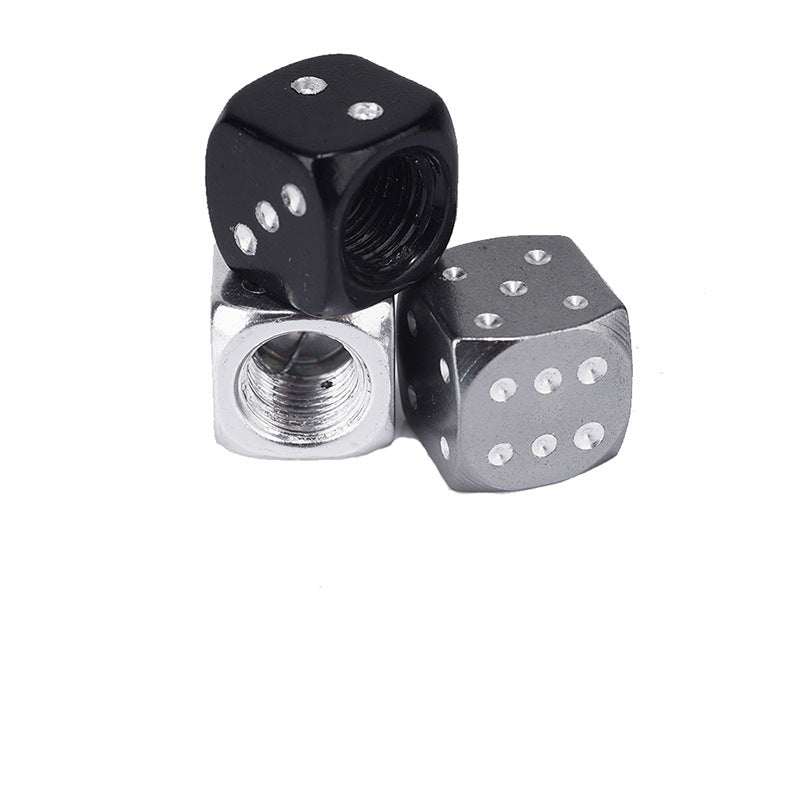 Creative Colorful Dice Tire Aluminum Alloy Valve ATS Car Design