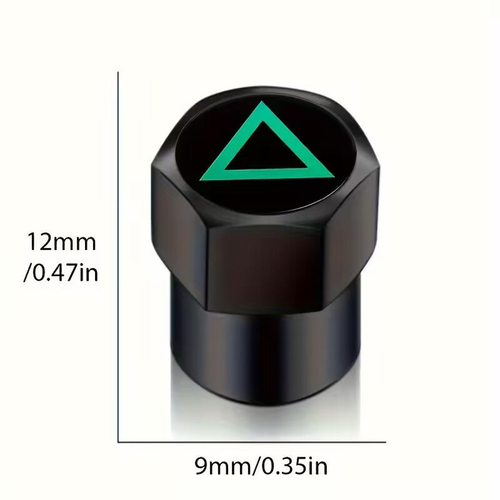 PlayStation Game Button Style Tire Valve Caps – Universal Aluminum Air Valve Covers