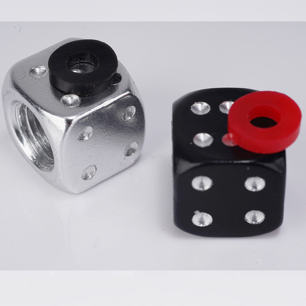 Creative Colorful Dice Tire Aluminum Alloy Valve ATS Car Design