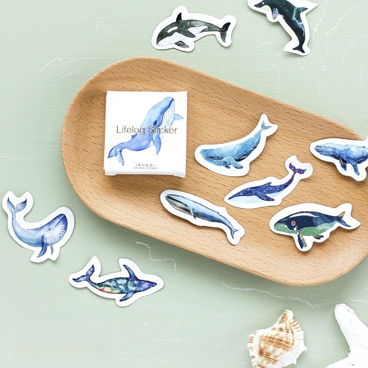 Box-packed Stickers Whale Tent Sticker Decorative Sealing Stickers ATS Car Design