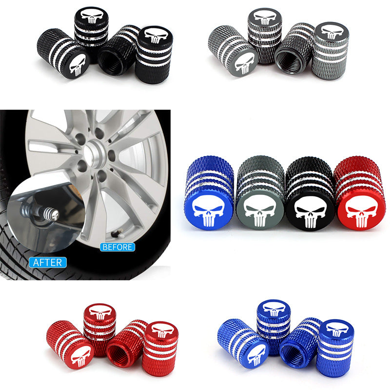 Long Tooth Skull Car Tire Valve ATS Car Design