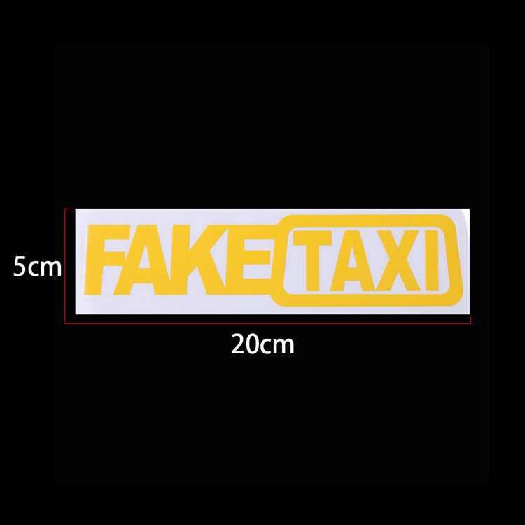 Fake Taxi Drifting Sign Funny Car Sticker ATS Car Design