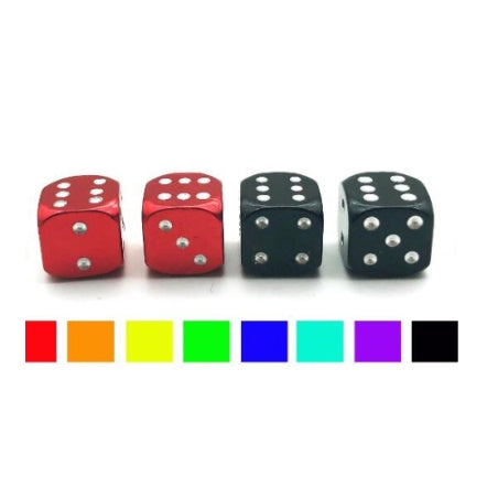 Creative Colorful Dice Tire Aluminum Alloy Valve ATS Car Design