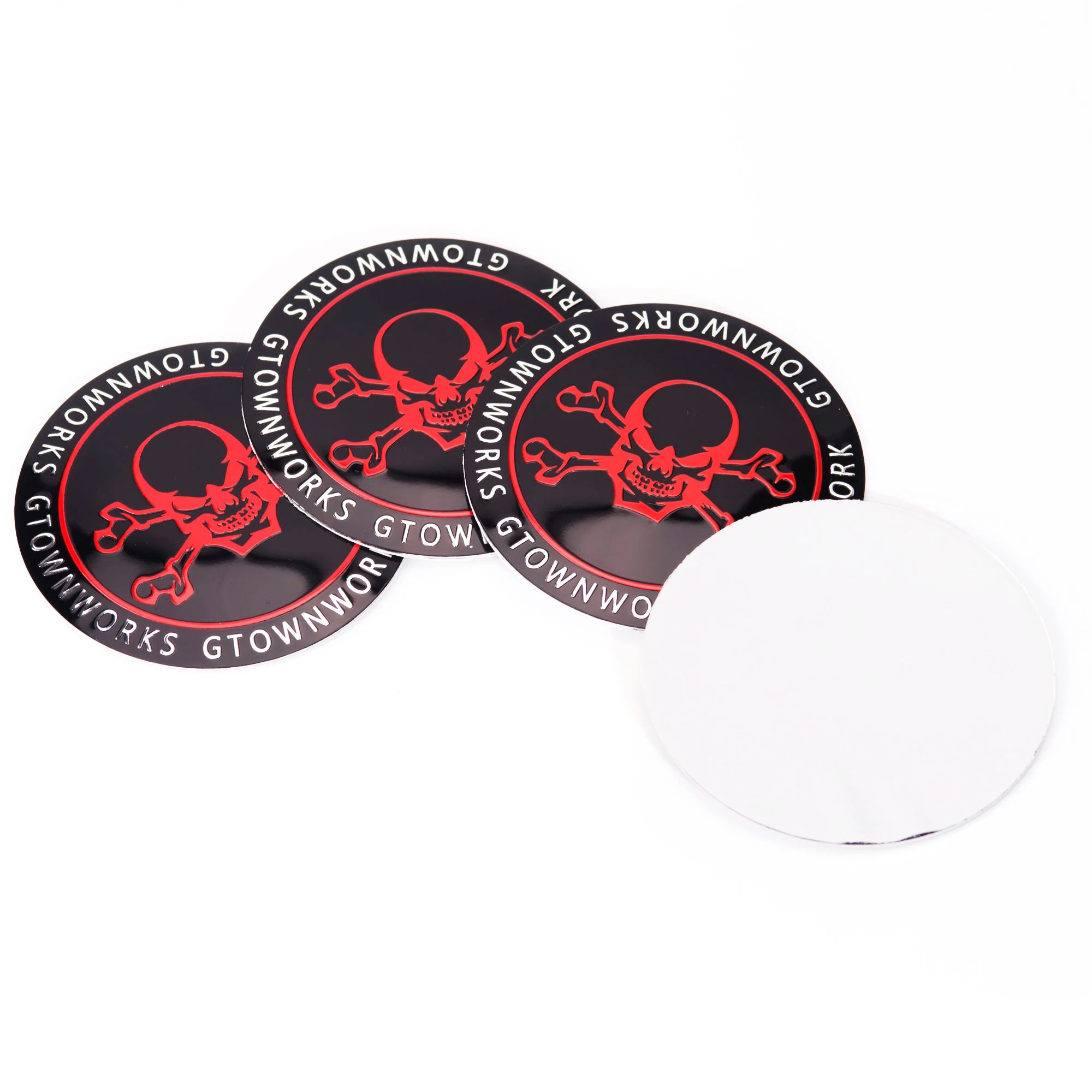 4pcs 68mm Universal Car Wheel Center Cap Stickers For Rim Hub Covers Skull Refits Styling Auto Hubcap Accessories ATS Car Design