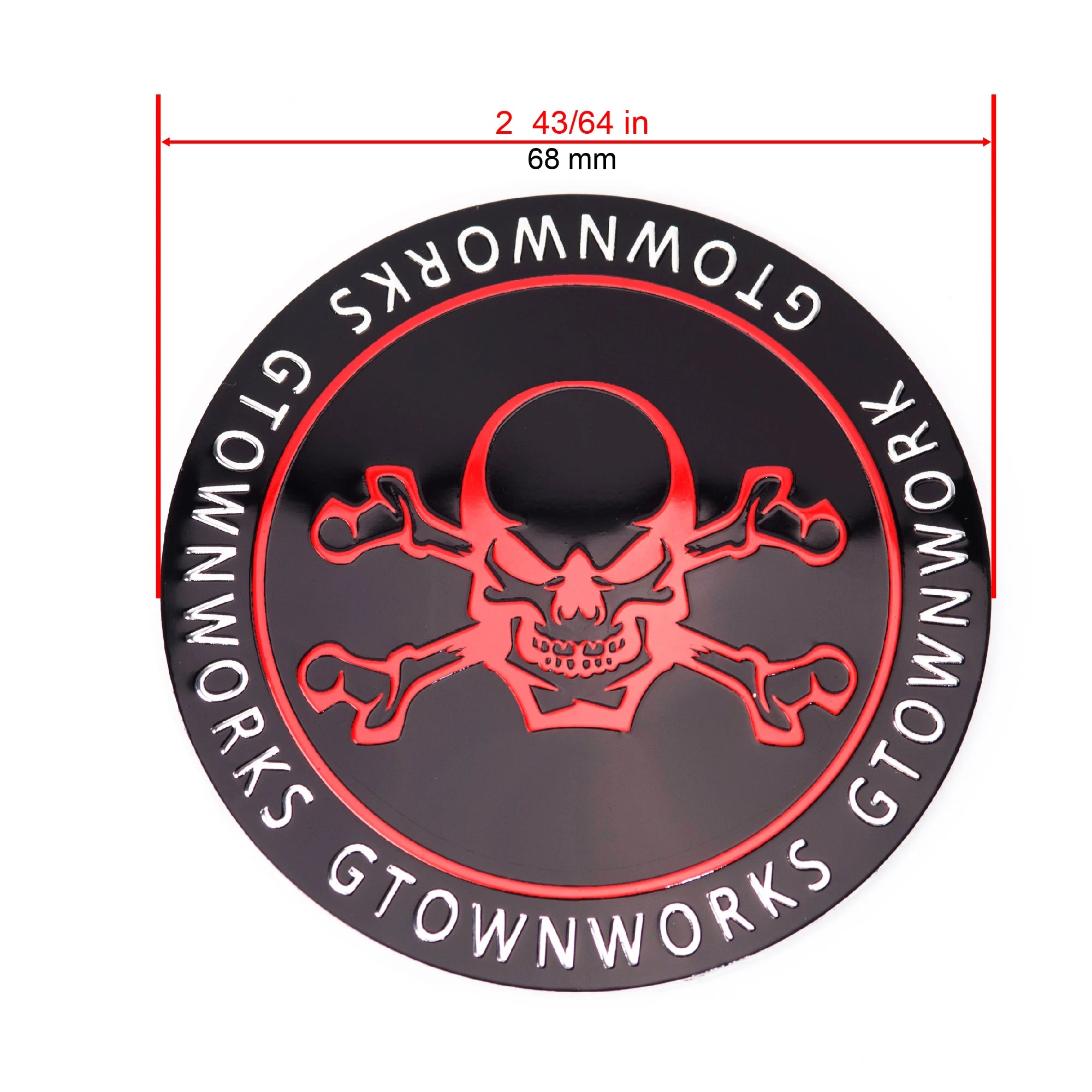 4pcs 68mm Universal Car Wheel Center Cap Stickers For Rim Hub Covers Skull Refits Styling Auto Hubcap Accessories ATS Car Design