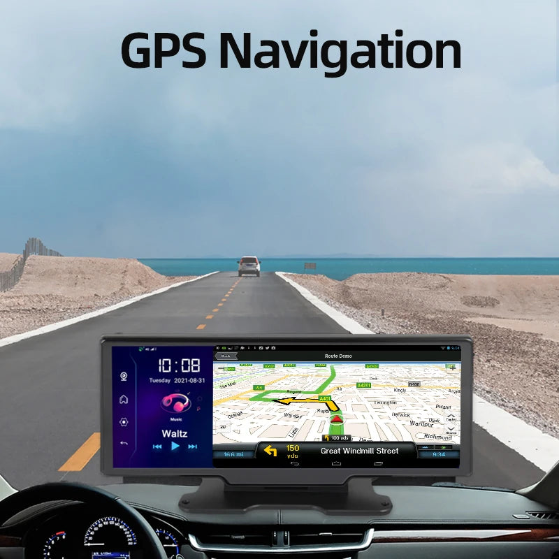 Bluavido 4G ADAS Android Dash Cam Car Dashboard Screen GPS Navigation Dual Camera FHD 1080P Car Video Recorder Night Vision DVR ATS Car Design