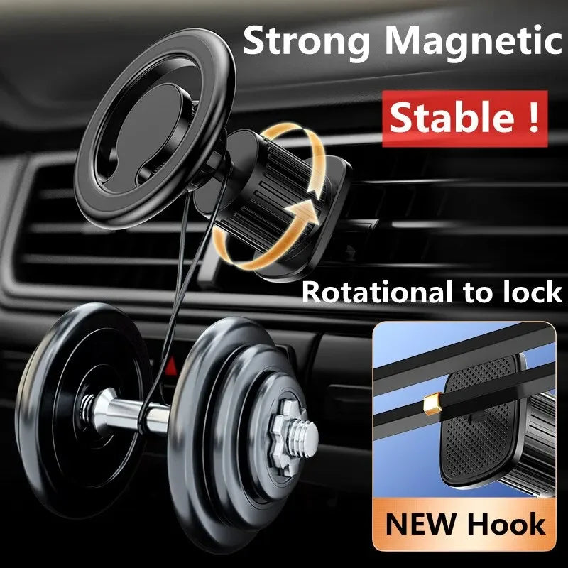 Magnetic Car Phone Holder Stand Magnet Car Mount Support GPS Mobile Bracket in Car For Macsafe iPhone 15 14 13 12 Samsung Xiaomi ATS Car Design