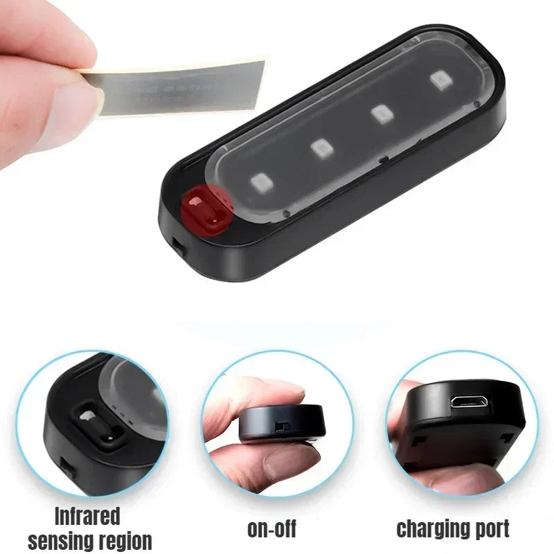 Car Door Lights LED Welcome Light Infrared Sensing Control Auto Open Door Safe Anti-collision Emergency Signal Lamp ATS Car Design