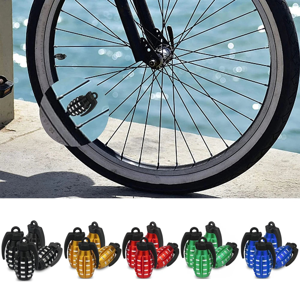 Rocket Tire Valve Caps – Decorative & Protective Stem Covers (4PCS)