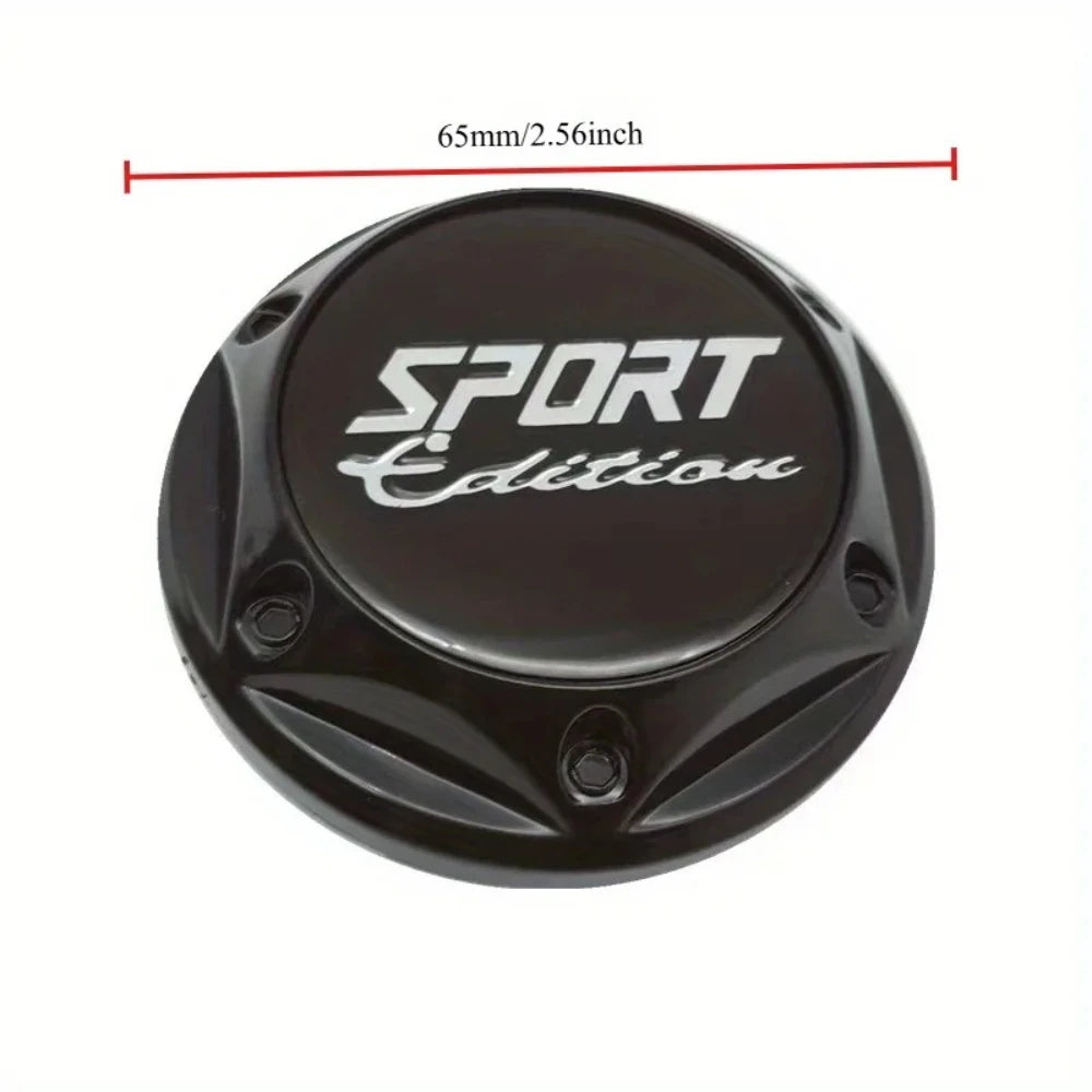 4pcs Wheel Hub Center Caps 65mm Diameter Durable Car Tire Center Badge Covers for All Vehicle Models Vehicle Modification ATS Car Design