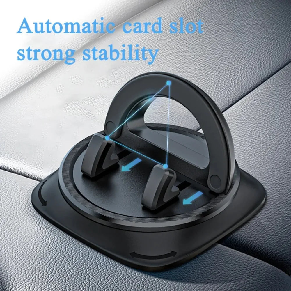 Dashboard Car Phone Holder 360° Rotation Universal Car Phone Mount With Non-Slip Silicone Replacement Tools For Smartphone ATS Car Design