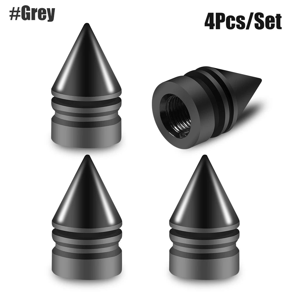 Rocket Tire Valve Caps – Decorative & Protective Stem Covers (4PCS)