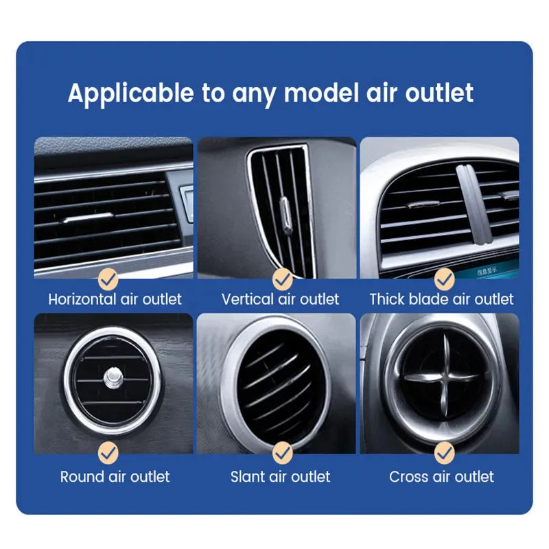 Universal Gravity Car Phone Holder Air Vent Mount Mobile Support for iPhone 13/12 Xiaomi - Automotive GPS Stand ATS Car Design
