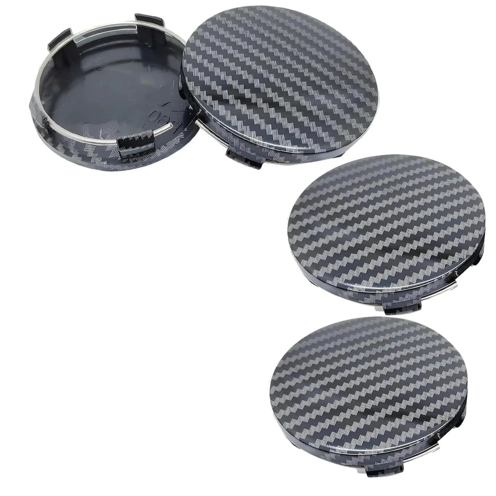 4 PCS Car Wheel Center Cap, Wheel Center Hub Caps Modification Decoration ABS Snap-in Anti-Falling Fastening Center Caps ATS Car Design