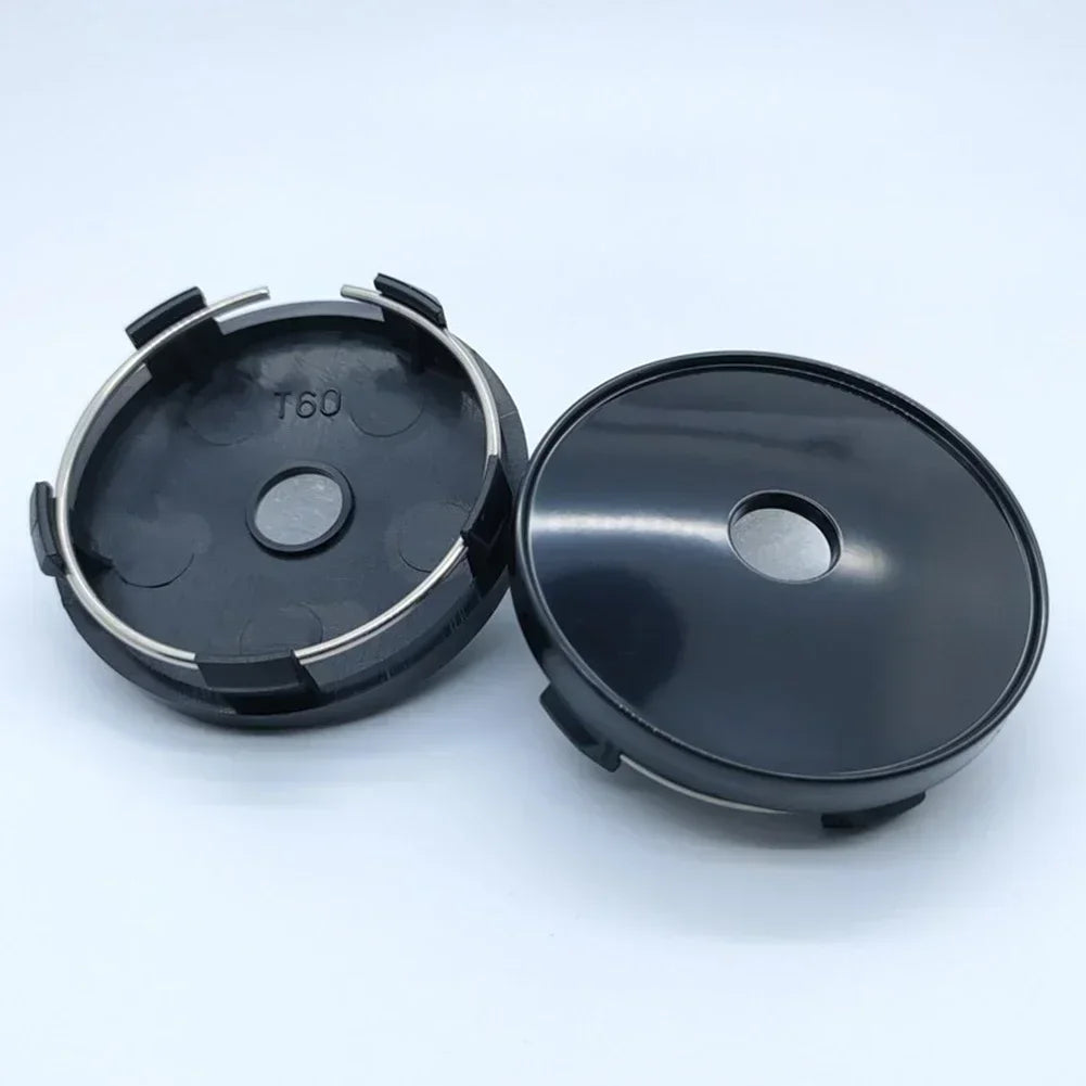 4pcs Car Spare Parts New Style Car Wheel Center Cap Car Wheel Center Cap 4pcs 60mm Black Center Hub Cap Hub Cover Cap ATS Car Design