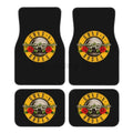 Guns N Roses Car Floor Mats Set of 4 Vehicle Front and Rear Foot Mats Universal Floor Rugs Non-Slip Auto Car Decor Accessories ATS Car Design