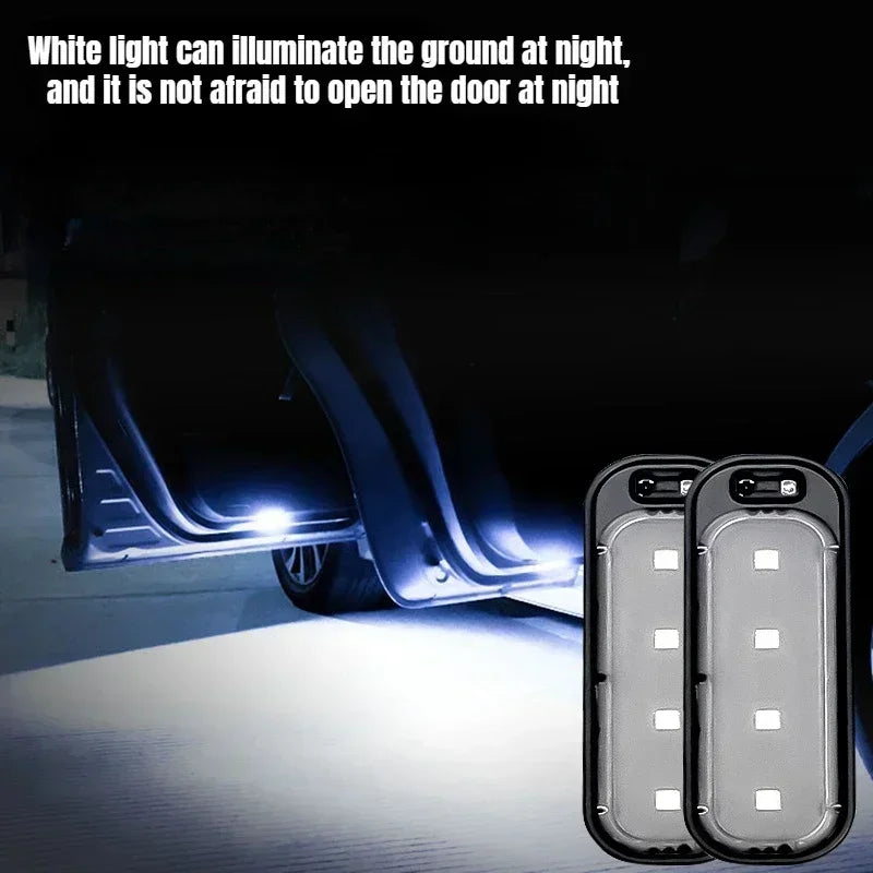 Car Door Lights LED Welcome Light Infrared Sensing Control Auto Open Door Safe Anti-collision Emergency Signal Lamp ATS Car Design
