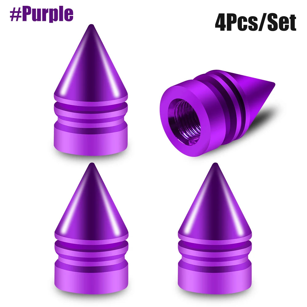Rocket Tire Valve Caps – Decorative & Protective Stem Covers (4PCS)
