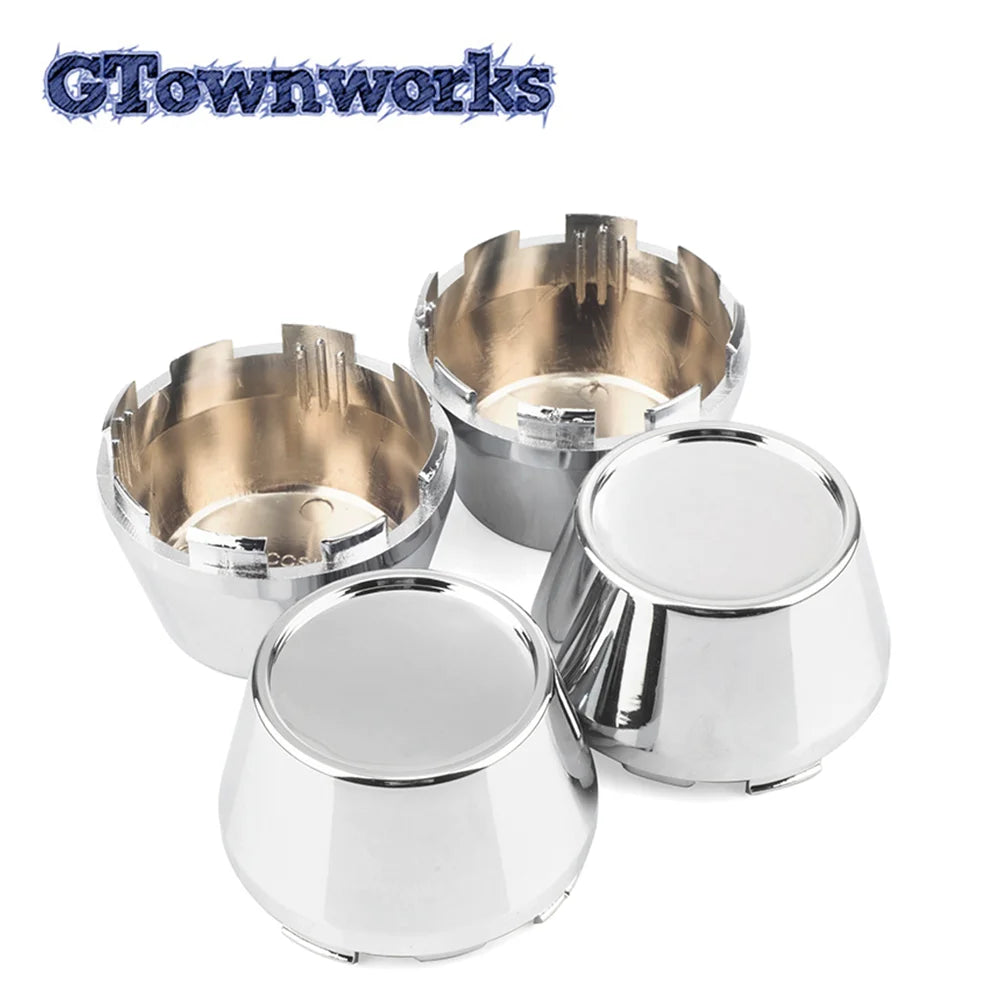 GTownworks 2pcs/4pcs 64mm OD 59.5mm ID Car Wheel Center Hub Caps For Car Accessories Wheel Hub Cap Rim Cover External Parts ABS ATS Car Design
