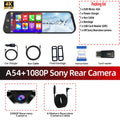 Acceo 4K Mirror Dash Cam Wireless CarPlay Android Auto Optional 1080P Rearview Camera 24H Parking Mode Loop Recording Car Camera ATS Car Design