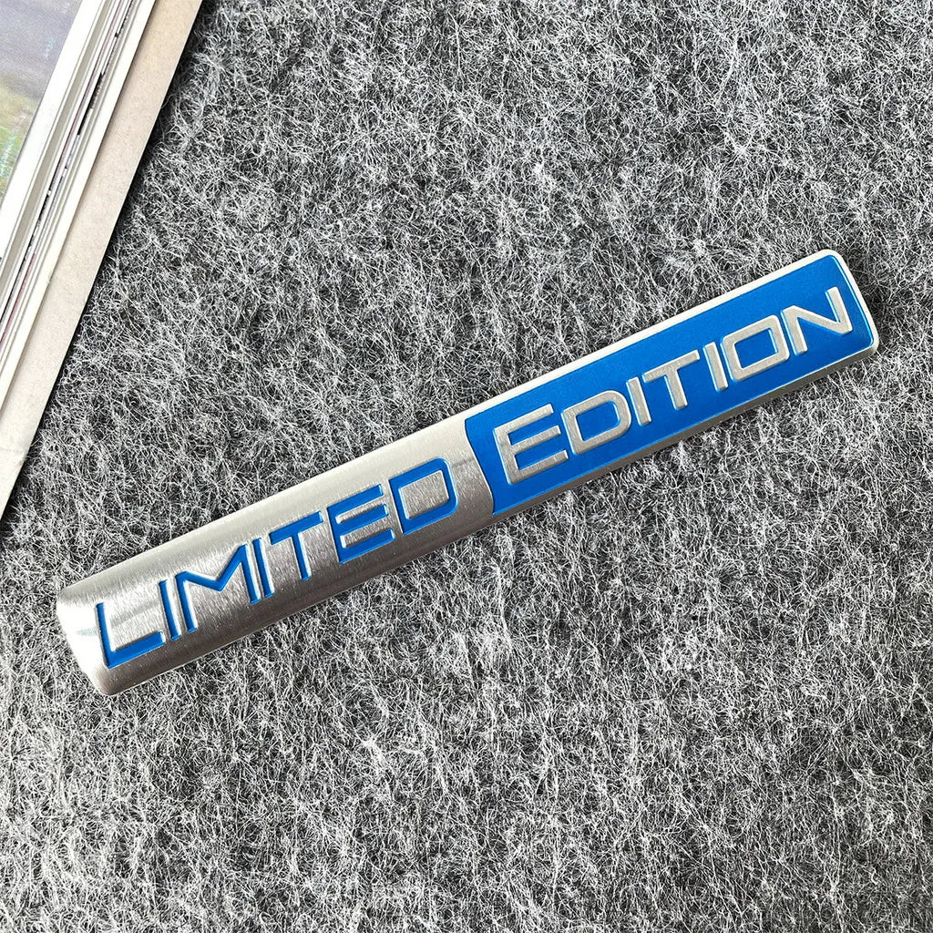 1pcs New LIMITED EDITION Emblem  Car Sticker 3D Aluminium Alloy Material Decorative  Auto Door Side Rear Bumper Sticker ATS Car Design