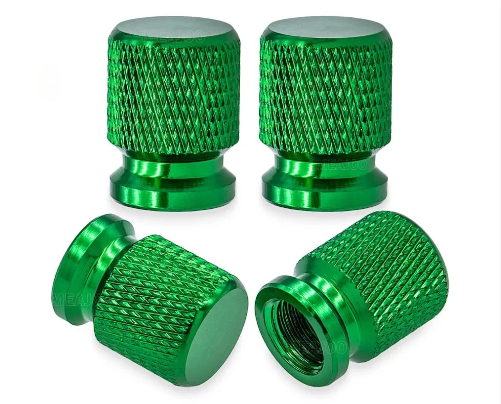 Aluminum Alloy Tire Valve Caps – External Thread Dustproof Valve Stem Covers