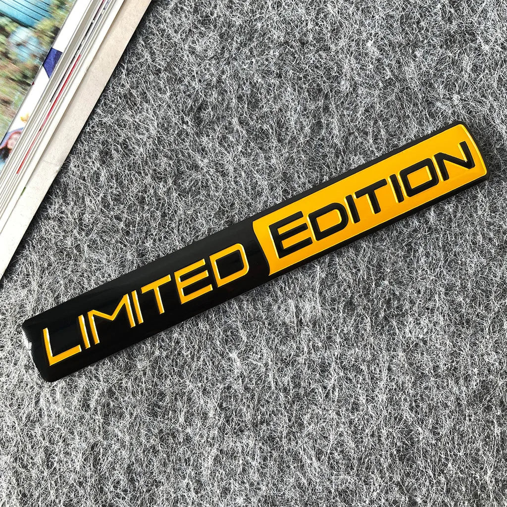 1pcs New LIMITED EDITION Emblem  Car Sticker 3D Aluminium Alloy Material Decorative  Auto Door Side Rear Bumper Sticker ATS Car Design