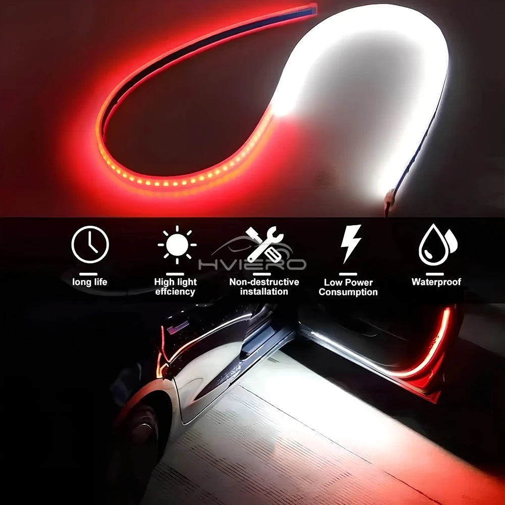 Car Door Opening Warning Flash Led Welcome Light Parking Safety auto Strobe Signal Lamp Waterproof Auto Decorative Ambient Bulb ATS Car Design