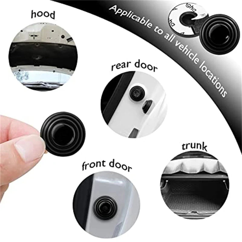10/20 Pcs Car Door Pads Shock-Absorbing and Silent Mat Anti-collision Silicone Door Protector Stickers Buffer Gasket Accessory ATS Car Design