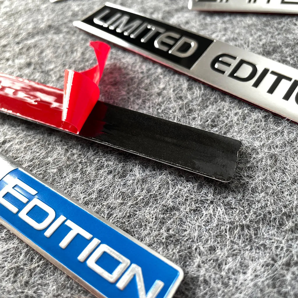 1pcs New LIMITED EDITION Emblem  Car Sticker 3D Aluminium Alloy Material Decorative  Auto Door Side Rear Bumper Sticker ATS Car Design