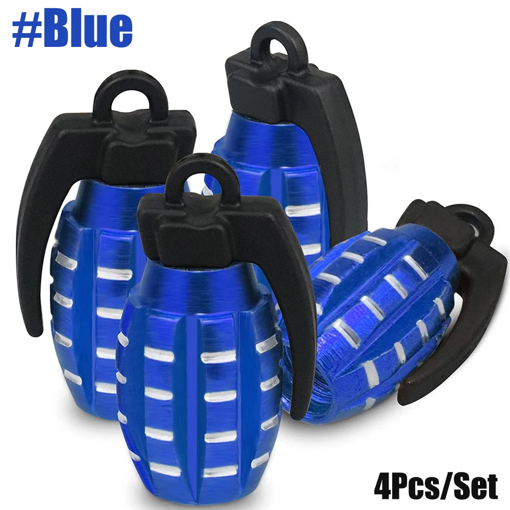 Rocket Tire Valve Caps – Decorative & Protective Stem Covers (4PCS)