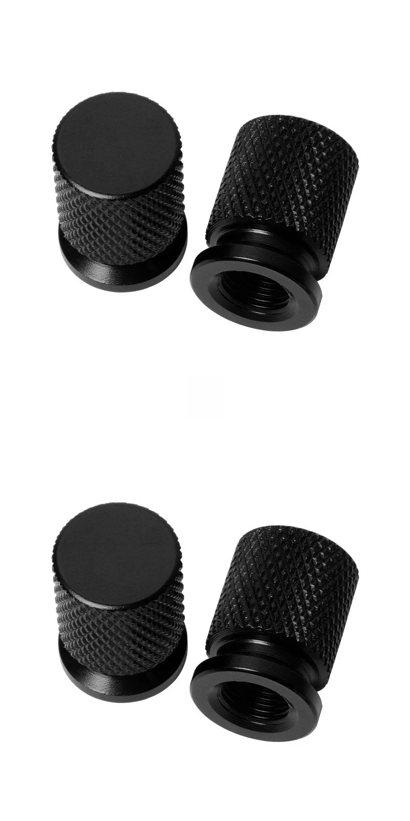 Aluminum Alloy Tire Valve Caps – External Thread Dustproof Valve Stem Covers