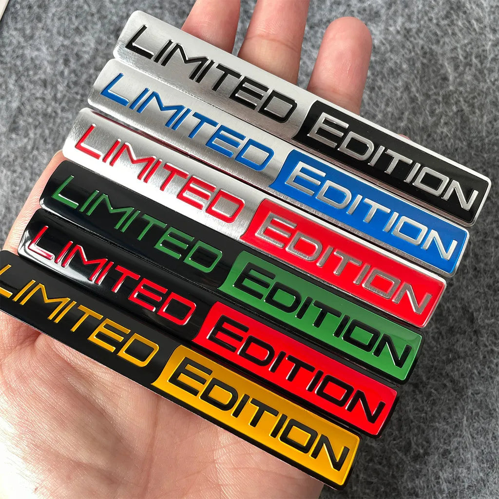 1pcs New LIMITED EDITION Emblem  Car Sticker 3D Aluminium Alloy Material Decorative  Auto Door Side Rear Bumper Sticker ATS Car Design