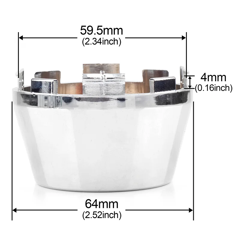 GTownworks 2pcs/4pcs 64mm OD 59.5mm ID Car Wheel Center Hub Caps For Car Accessories Wheel Hub Cap Rim Cover External Parts ABS ATS Car Design
