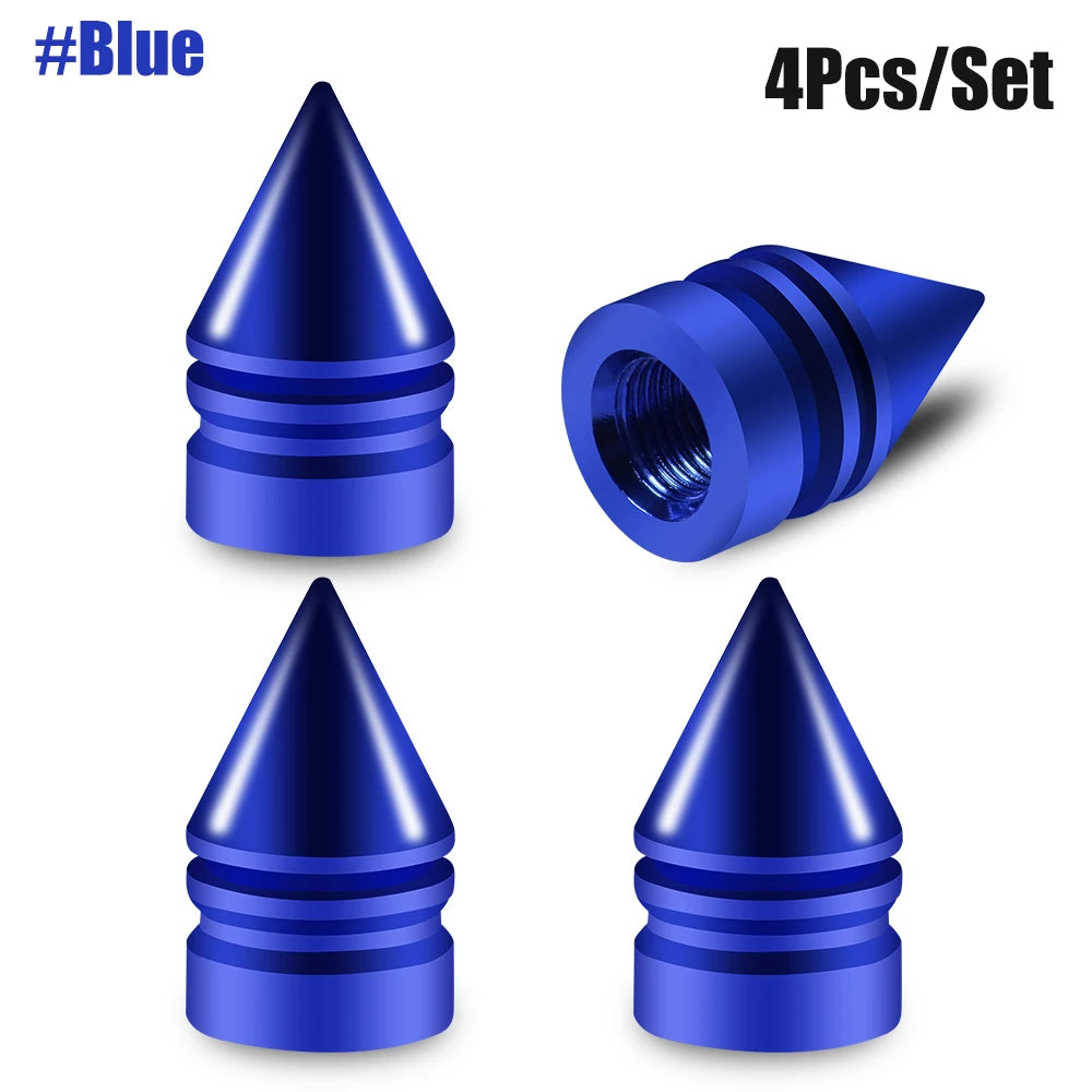 Rocket Tire Valve Caps – Decorative & Protective Stem Covers (4PCS)