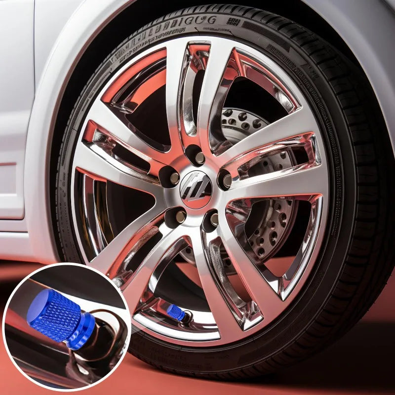 Aluminum Alloy Tire Valve Caps – External Thread Dustproof Valve Stem Covers
